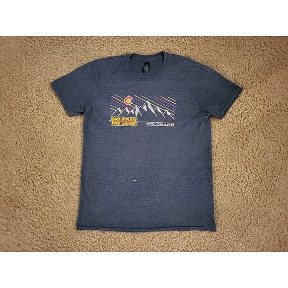 OURAY MENS T-SHIRT SIZE L LARGE BRECKENRIDGE COLORADO TRAVEL TOURIST GREY - Picture 1 of 8